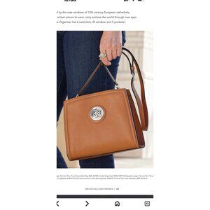 Brighton Ferrara Giuliana Organizer Bag Purse - Naturelle - EUC new without tag.